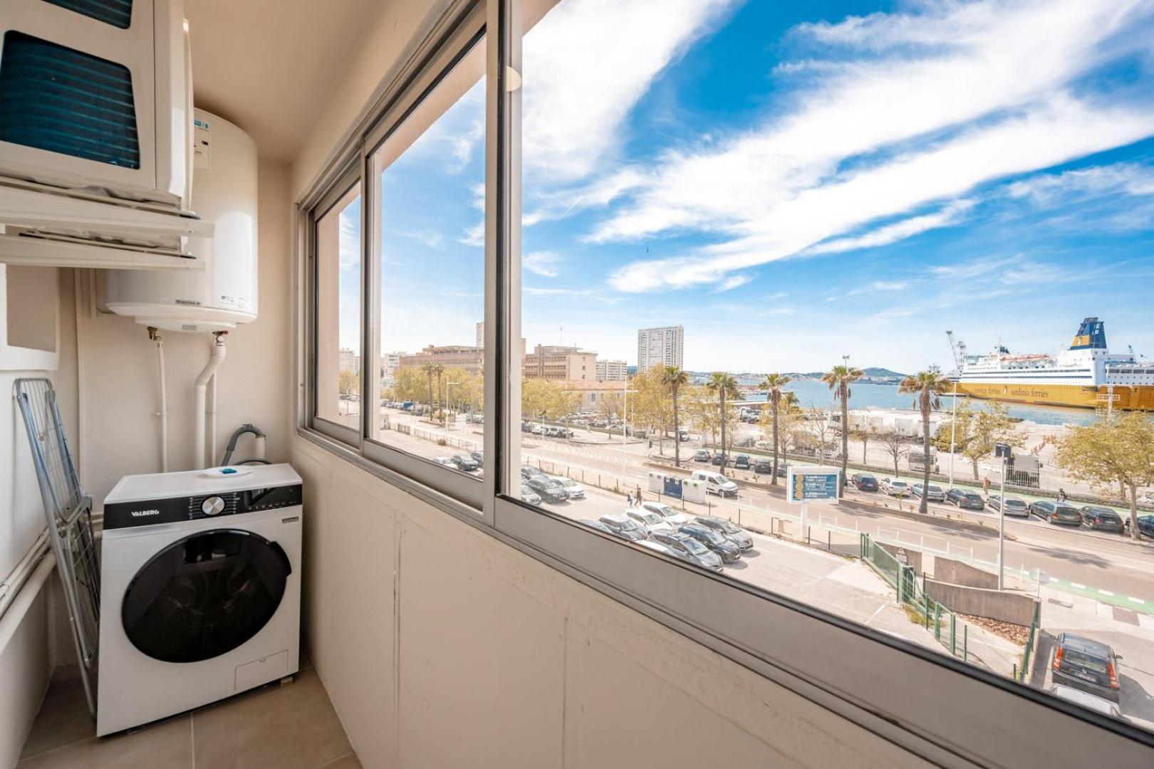 Air-Conditioned Apartment - Sea View Port Toulon Eksteriør bilde